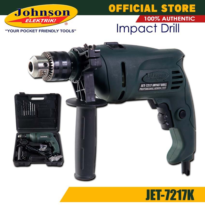 Johnson Elektrik JET-7217K Impact Drill w/ Kit - Johnson Elektrik